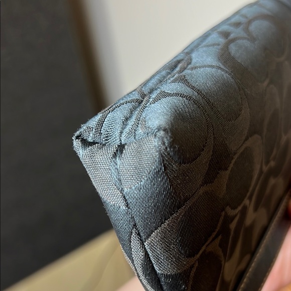 Coach Black Monogram Clutch Wristlet - Picture 7 of 9